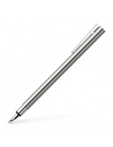 PENNA STILOGRAFICA FABER-CASTELL NEO SLIM ACCIAIO CROMATO da 24,67 ...