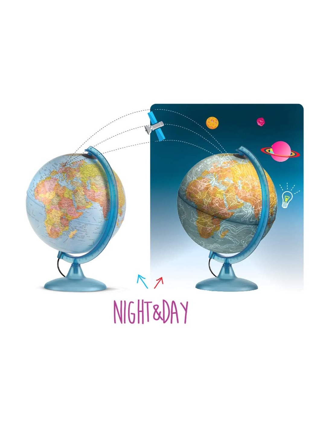 Paniate - Mappamondo Globo 25 cm Night and Day