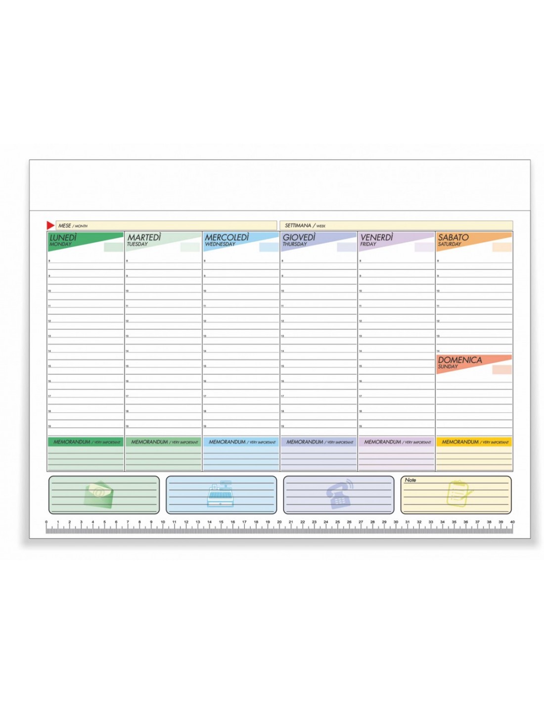 PLANNING SETTIMANALE DA TAVOLO NON DATATO