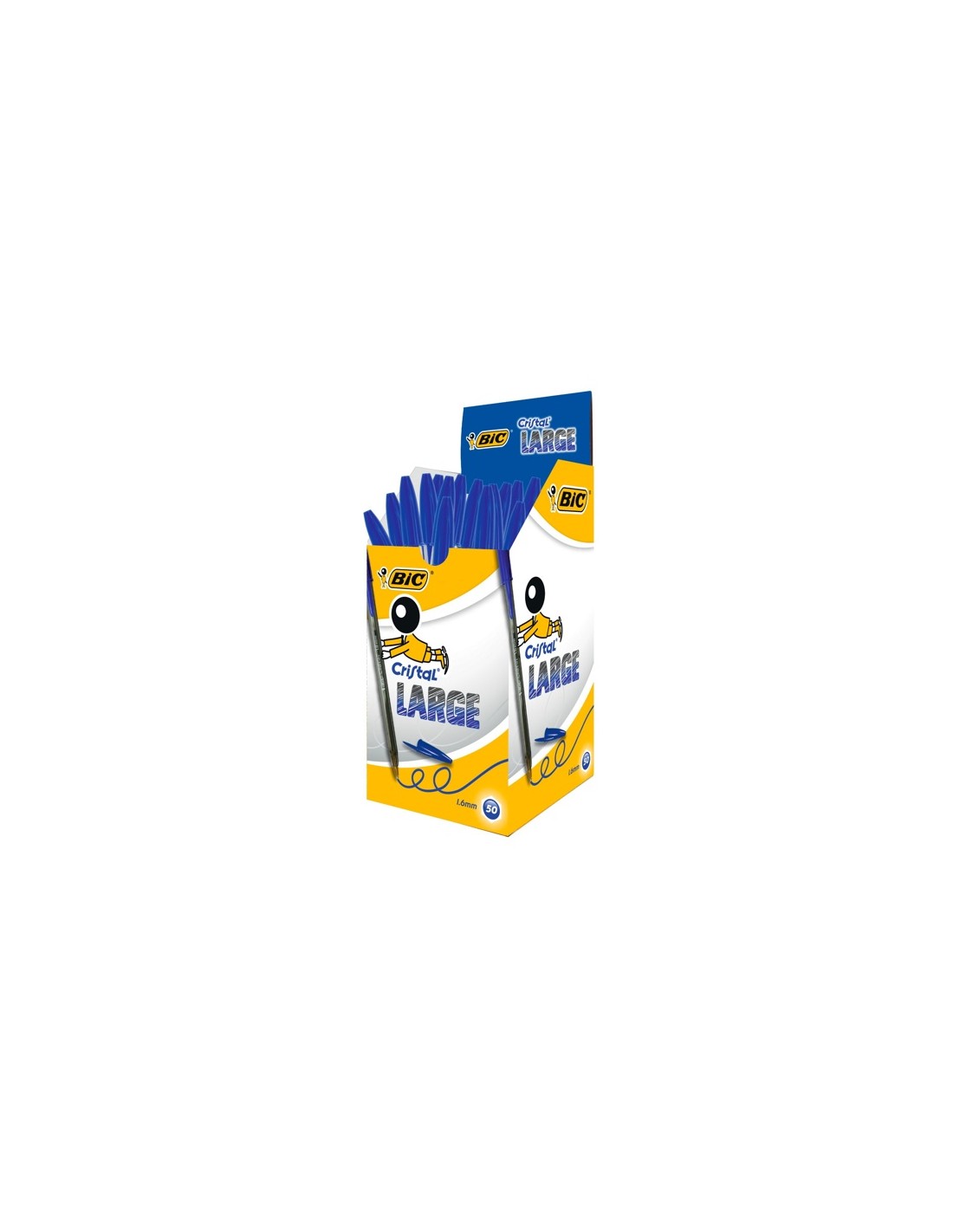 PENNA BIC CRISTAL LARGE 1.6 BLU