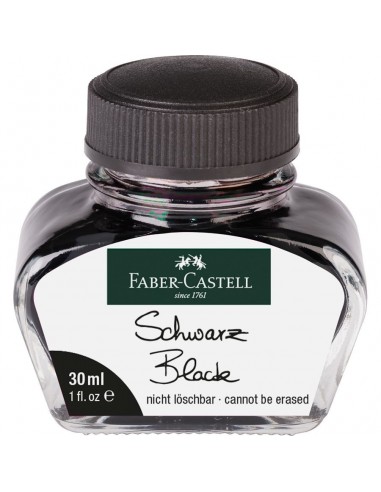 INCHIOSTRO NERO PER STILOGRAFICA FABER-CASTELL 30 ML