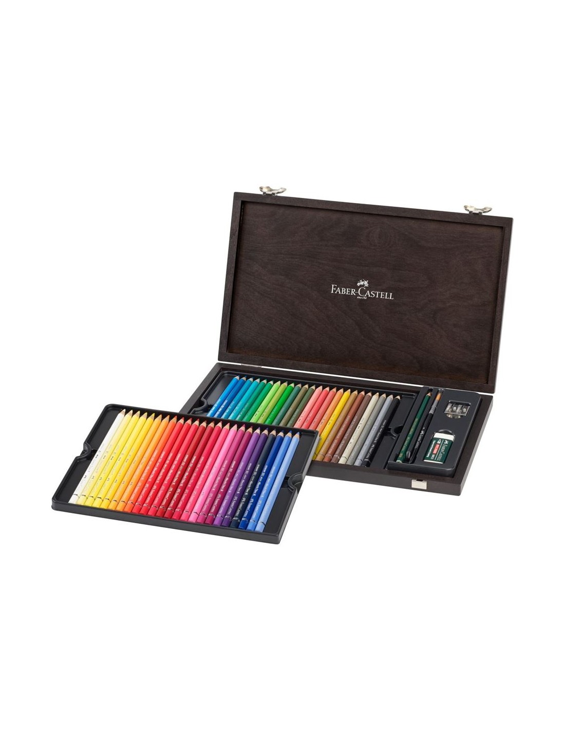 MATITE ACQUERELLABILI DURER 48 COLORI FABER-CASTELL + VALIGETTA IN LEGNO