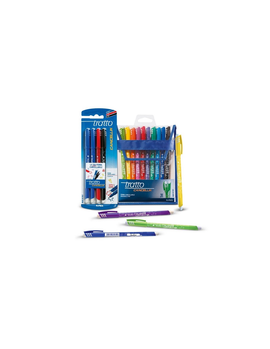 PENNA CANCELLABILE TRATTO CANCELLIK AZZURRO da 1,05 € - R&D Cartoleria