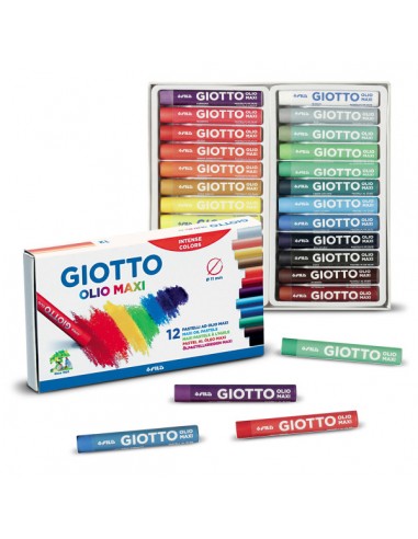 Pastelli giotto superlaccato 60 pz / 12 colori in barattolo