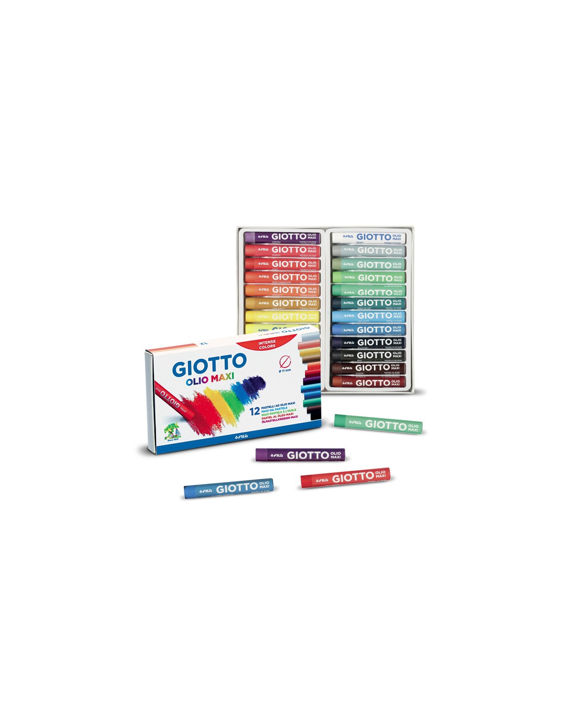 PASTELLI A OLIO GIOTTO 12 da 3,41 € - R&D Cartoleria