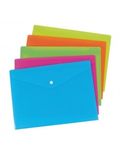 CARTELLA BUSTA A/5 CON BOTTONE COLORATE da 0,43 € - R&D Cartoleria