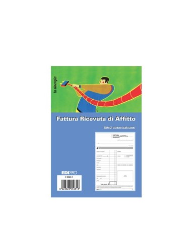 RICEVUTA AFFITTO 50/50 COD.S3025 da 1,90 € - R&D Cartoleria